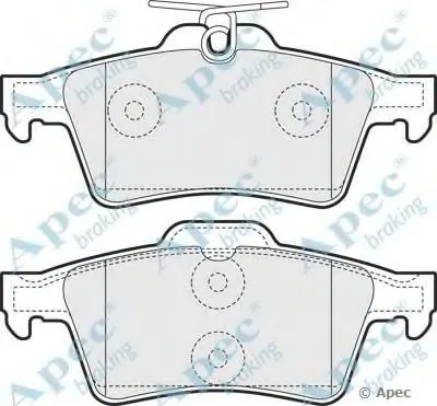 Комплект тормозных колодок, дисковый тормоз APEC braking купить