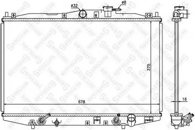Радиатор, охлаждение двигателя STELLOX купить