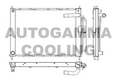 Радиатор, охлаждение двигателя AUTOGAMMA купить