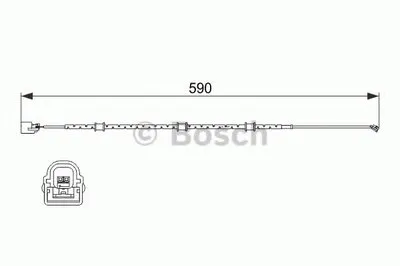 Сигнализатор, износ тормозных колодок BOSCH купить