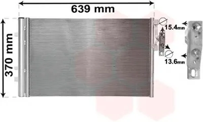 Конденсатор, кондиционер VAN WEZEL купить
