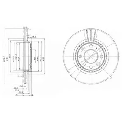 Тормозной диск DELPHI купить
