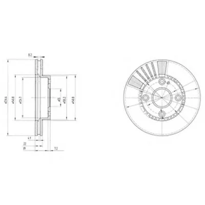 Тормозной диск DELPHI купить
