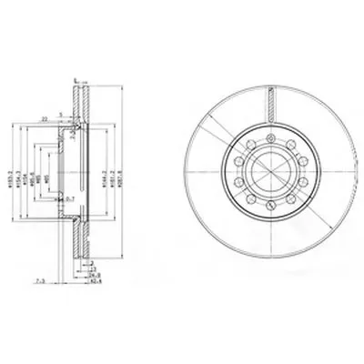 Тормозной диск DELPHI купить