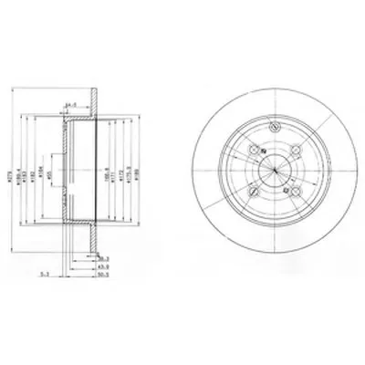 Тормозной диск DELPHI купить