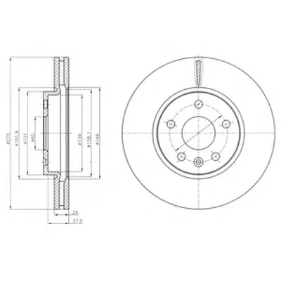 Тормозной диск DELPHI купить