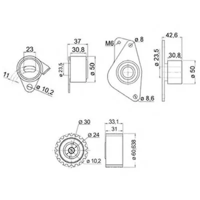 Комплект ремня ГРМ DELPHI купить