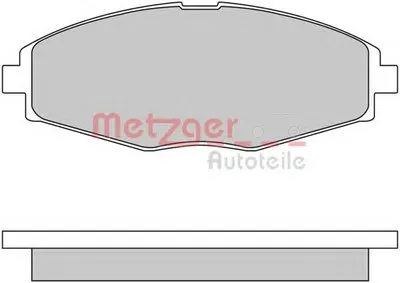 Комплект тормозных колодок, дисковый тормоз METZGER купить