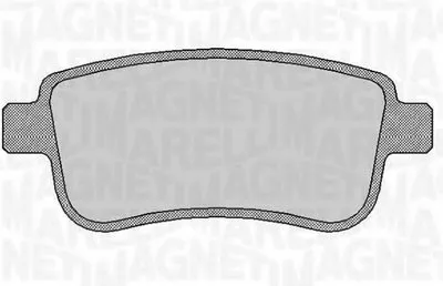 Комплект тормозных колодок, дисковый тормоз MAGNETI MARELLI купить