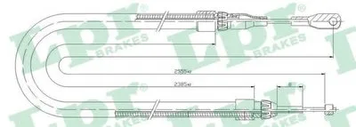 Трос, стояночная тормозная система LPR купить
