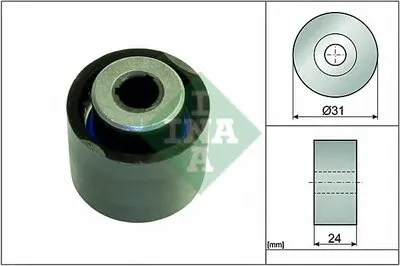 Паразитный / Ведущий ролик, зубчатый ремень INA купить