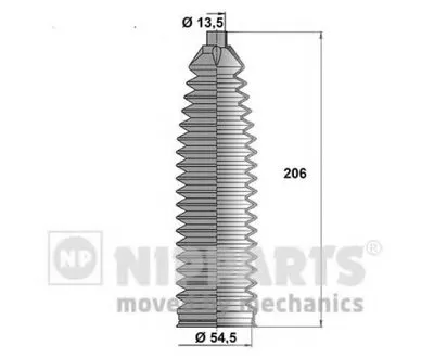 Комплект пылника, рулевое управление NIPPARTS купить