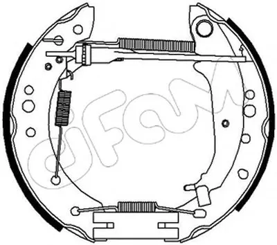 Комплект тормозных колодок Kit premounted CIFAM купить