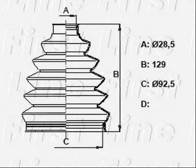 Пыльник, приводной вал FIRST LINE купить