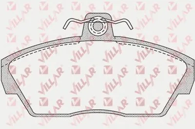 Комплект тормозных колодок, дисковый тормоз VILLAR купить