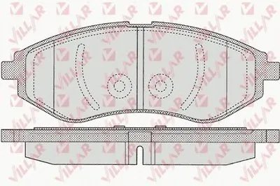 Комплект тормозных колодок, дисковый тормоз VILLAR купить