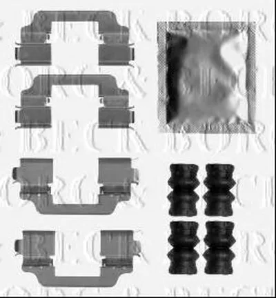 Комплектующие, колодки дискового тормоза BORG & BECK купить