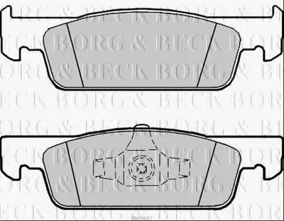 Комплект тормозных колодок, дисковый тормоз BORG & BECK купить