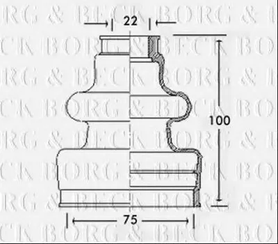 Пыльник, приводной вал BORG & BECK купить