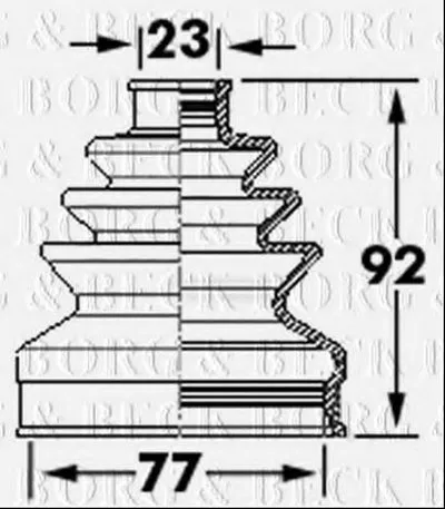 Пыльник, приводной вал BORG & BECK купить