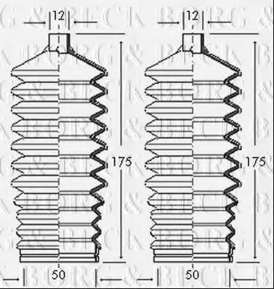 Пыльник, рулевое управление BORG & BECK купить