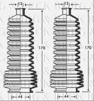 Пыльник, рулевое управление BORG & BECK купить