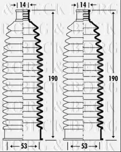 Пыльник, рулевое управление BORG & BECK купить