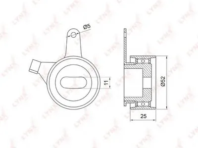 Натяжной ролик, ремень ГРМ LYNXauto купить