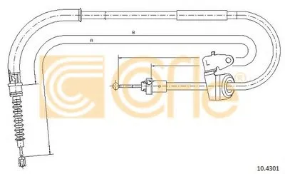 Трос, стояночная тормозная система COFLE купить