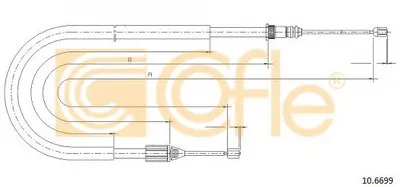 Трос, стояночная тормозная система COFLE купить