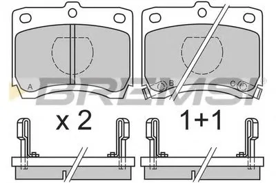 Комплект тормозных колодок, дисковый тормоз BREMSI купить