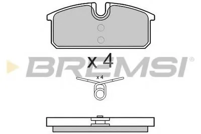 Комплект тормозных колодок, дисковый тормоз BREMSI купить