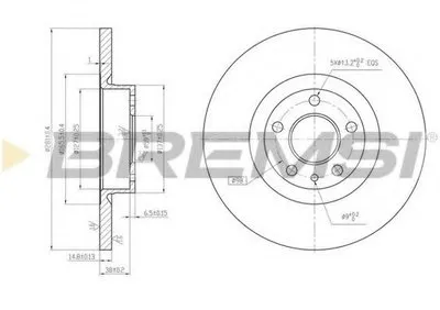 Тормозной диск BREMSI купить