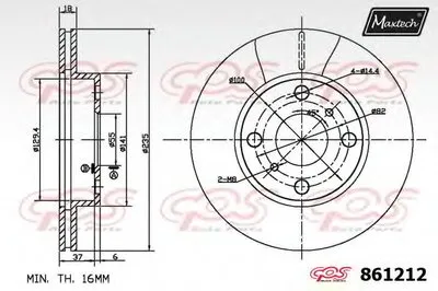 Тормозной диск R+ (Regular Plus) MAXTECH купить