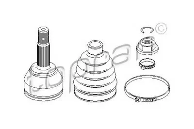 Шарнирный комплект, приводной вал TOPRAN купить