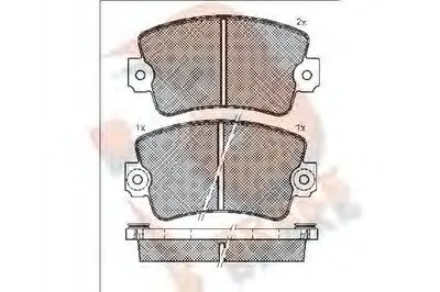 Комплект тормозных колодок, дисковый тормоз R BRAKE купить
