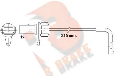 Сигнализатор, износ тормозных колодок R BRAKE купить