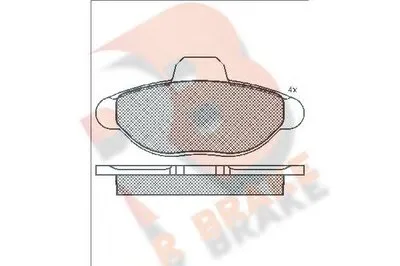 Комплект тормозных колодок, дисковый тормоз R BRAKE купить
