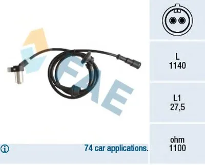 Датчик, частота вращения колеса FAE купить