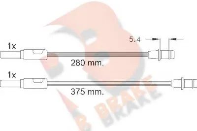 Сигнализатор, износ тормозных колодок R BRAKE купить