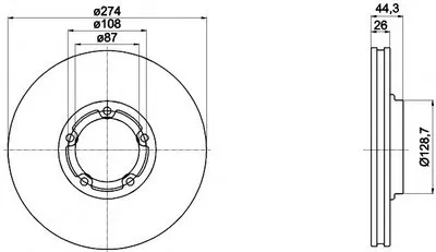 Тормозной диск HELLA купить