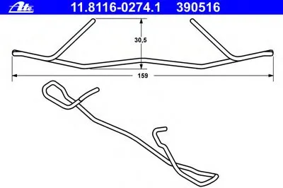 Пружина, тормозной суппорт ATE купить