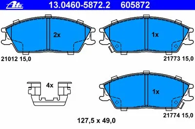 Комплект тормозных колодок, дисковый тормоз ATE купить