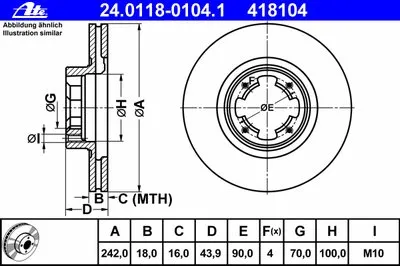 Тормозной диск ATE купить