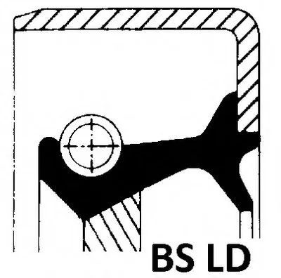 Уплотняющее кольцо, коленчатый вал; Уплотнительное кольцо