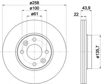 Тормозной диск PRO HELLA PAGID купить