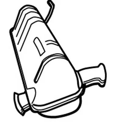 Средний глушитель выхлопных газов WALKER купить