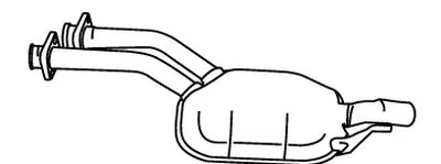 Средний глушитель выхлопных газов WALKER купить