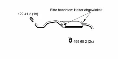 Глушитель выхлопных газов конечный ERNST купить