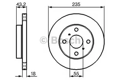 Тормозной диск BOSCH купить